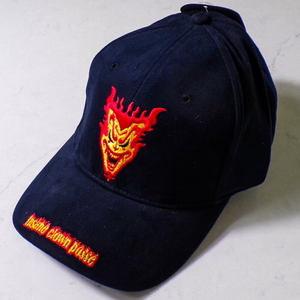 Vintage Black Insane Clown Posse Fitted Baseball Hat - NWT - S/M